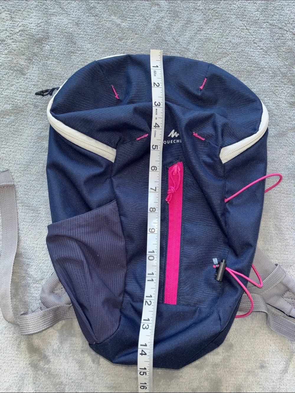 Quechua 10L kids navy pink backpack - Picture 7 of 9
